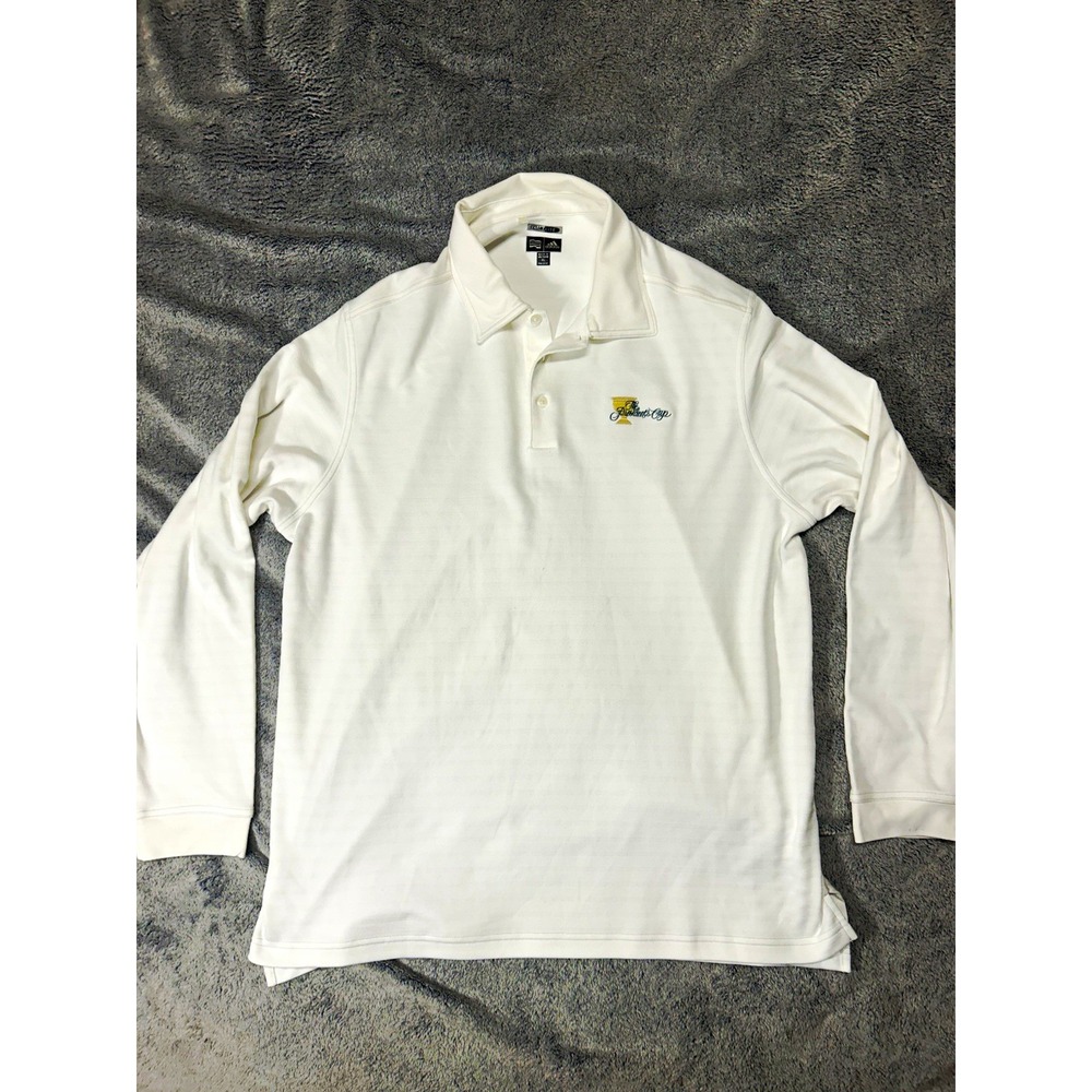 Adidas Presidents Cup White ClimaLite Golf Polo Size XL